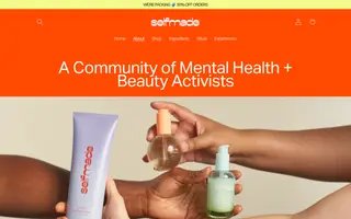 Selfmade homepage website preview