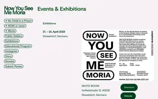 Now You See Me Moria homepage website preview