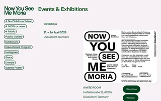 Now You See Me Moria homepage website preview