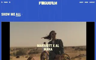 FigureFilm homepage website preview