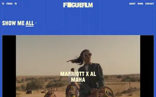 FigureFilm homepage website preview