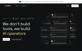Hyper homepage website preview