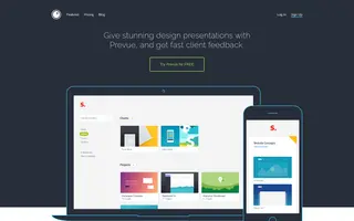 Prevue homepage website preview