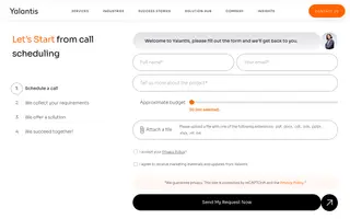 Yalantis homepage website preview