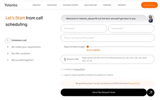 Yalantis homepage website preview