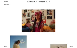 Chiarabonetti homepage website preview