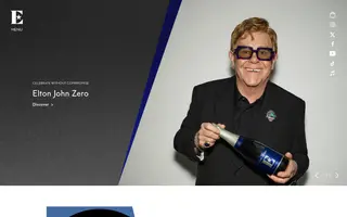 Elton John homepage website preview