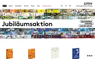 Christoph Merian Verlag homepage website preview