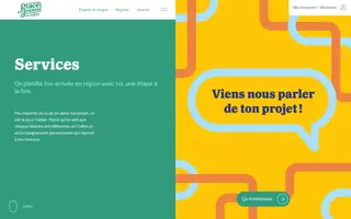 Place aux jeunes en région homepage website preview