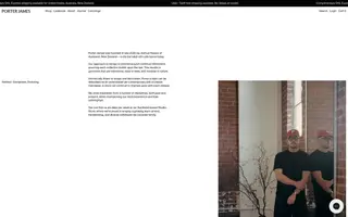 Porter James homepage website preview