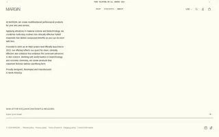 Margin homepage website preview