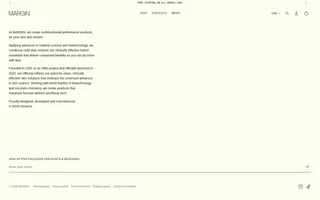 Margin homepage website preview