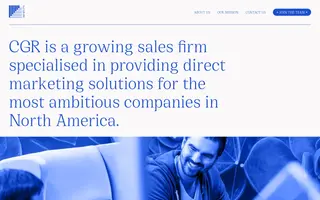 CGR Consulting homepage website preview