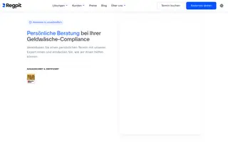 Regpit homepage website preview