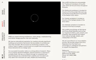 ARM Architecture homepage website preview