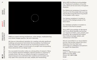 ARM Architecture homepage website preview