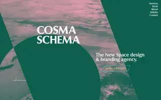 Cosma Schema homepage website preview