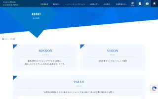 Vocation Consulting homepage website preview