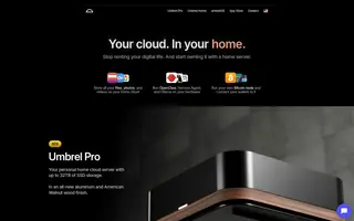 Umbrel homepage website preview