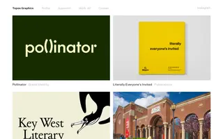 Topos Graphics homepage website preview