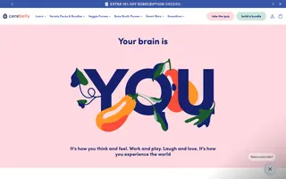 Cerebelly homepage website preview