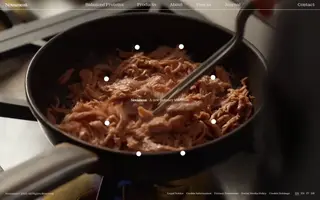 Novameat homepage website preview