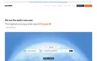 Parallel homepage website preview