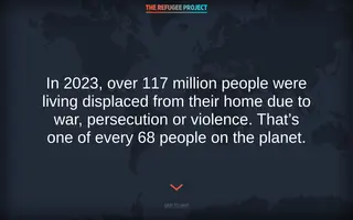 The Refugee Project homepage website preview