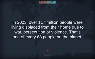 The Refugee Project homepage website preview