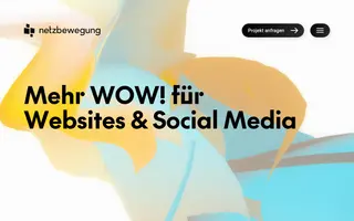 Netzbewegung homepage website preview