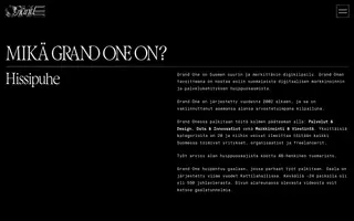 Grand One homepage website preview