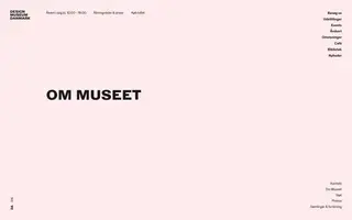Designmuseum homepage website preview