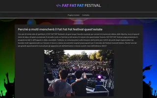 Fat Fat Fat Festival homepage website preview