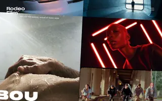 Rodeo Film homepage website preview