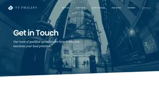 St. Philips homepage website preview