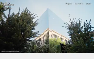 Random Studio homepage website preview