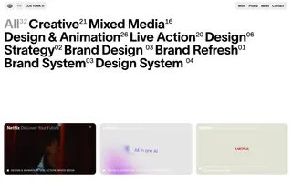 Los York Studio homepage website preview