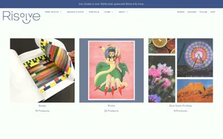 Risolve Studio homepage website preview