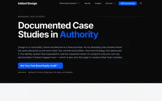 Inkbot Design homepage website preview