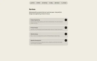 Oven Studio homepage website preview