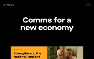 Third City homepage website preview