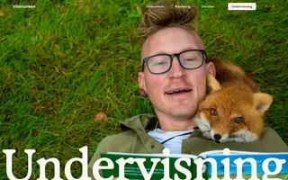 Vildmarken homepage website preview