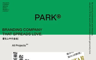 PARK Inc. homepage website preview