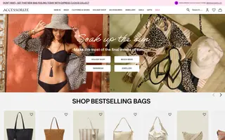 Accessorize homepage website preview