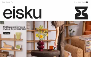 Eisku homepage website preview