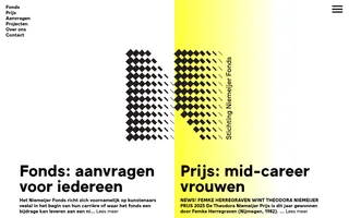 Stichting Niemeijer Fonds homepage website preview