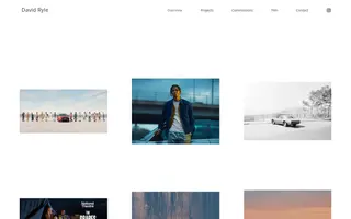 David Ryle homepage website preview