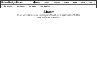 Urban Design Forum homepage website preview
