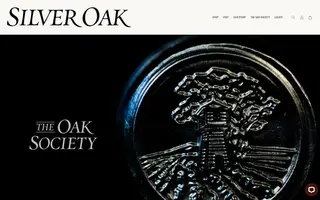 Silver Oak homepage website preview