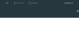 LEOBALO homepage website preview